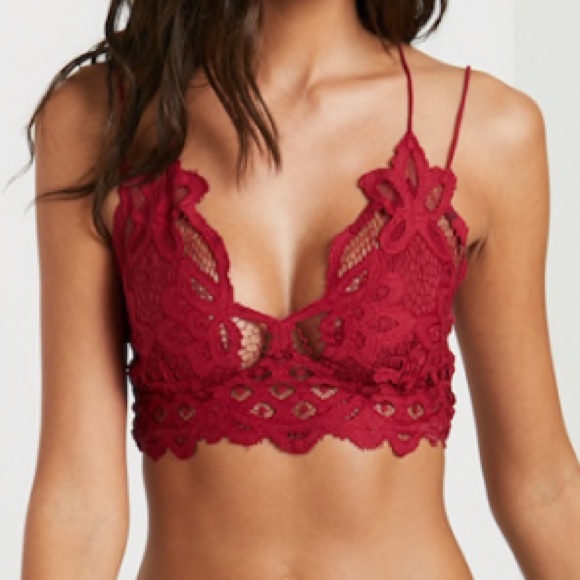 Free People Other - NWT Free People Adella bralette in Garnet
